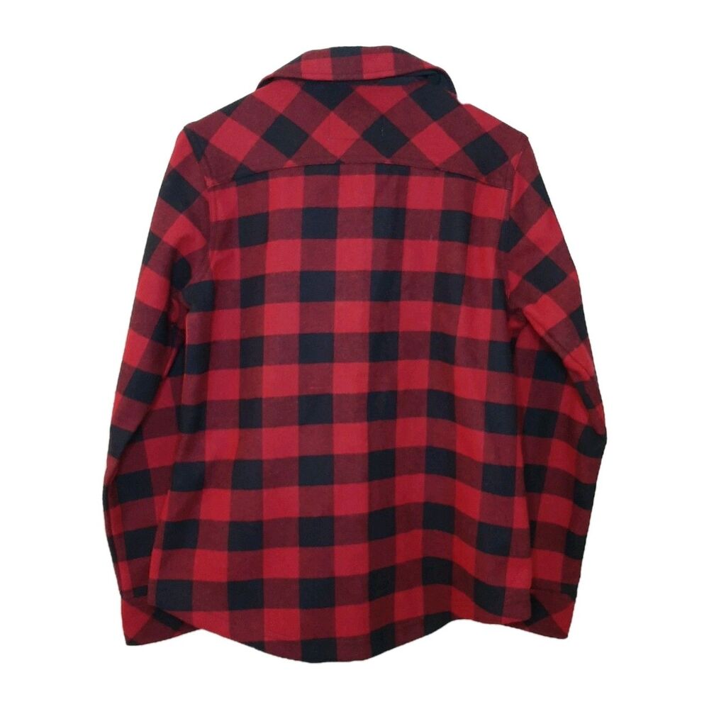 NEW Orvis Pinnacle Shirt Jacket Red Women XS Fleece Lined Shacket Buffalo Plaid - Picture 10 of 12